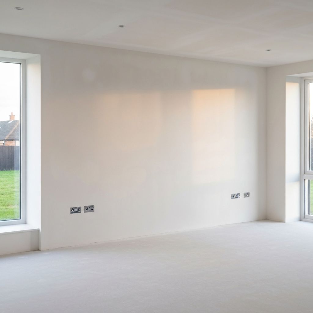 After: Living Room Replaster