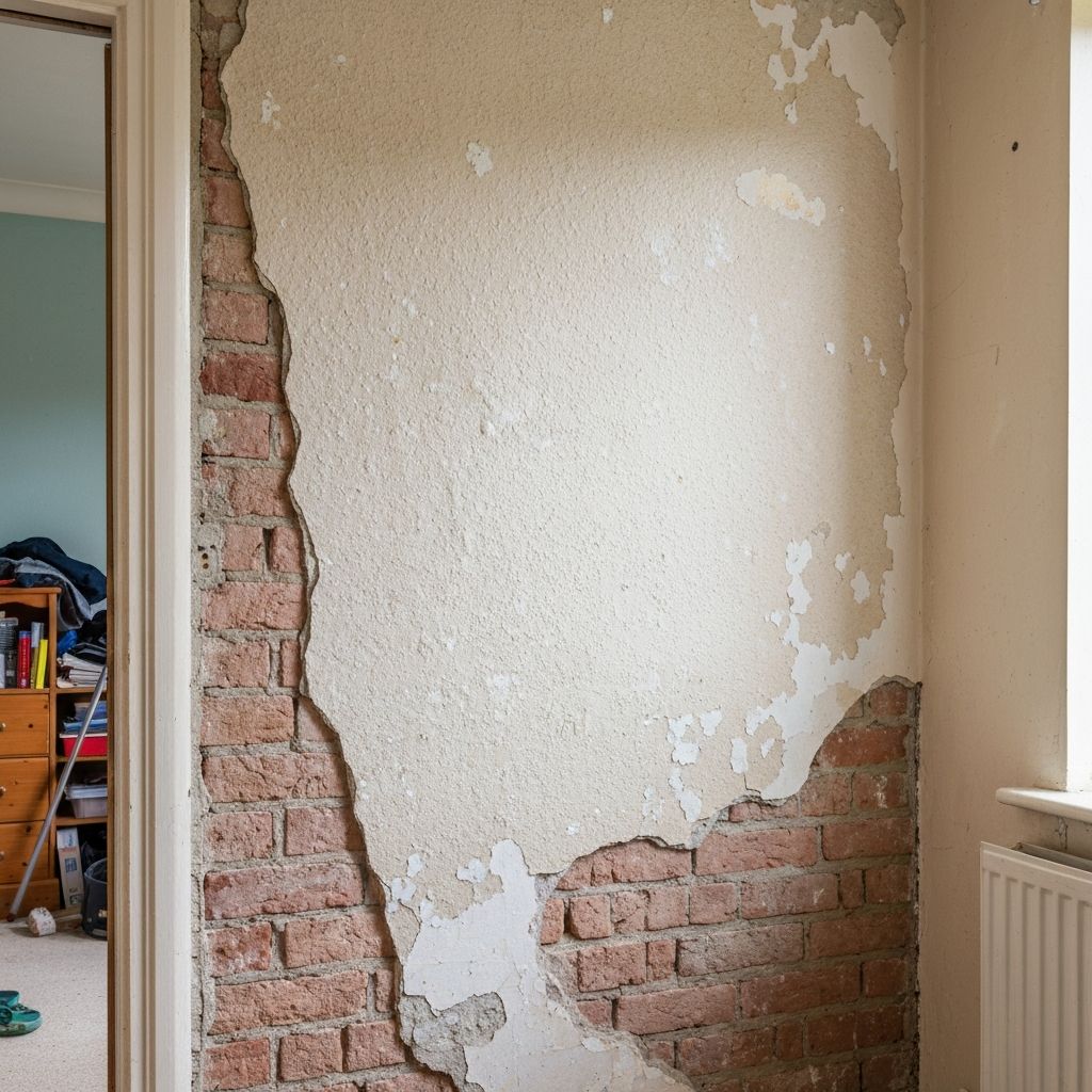 Before: Living Room Replaster
