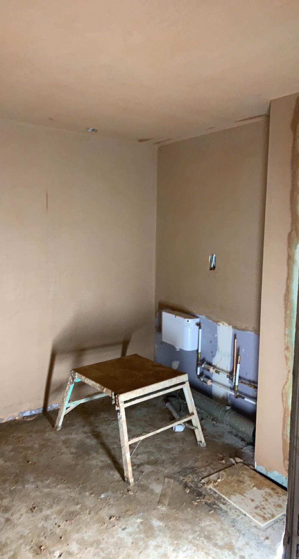 Smooth internal wall plastering finish ready for decorating in Birmingham